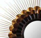 Miroir Soleil Fer Forgé Noir Miroir Soleil ®